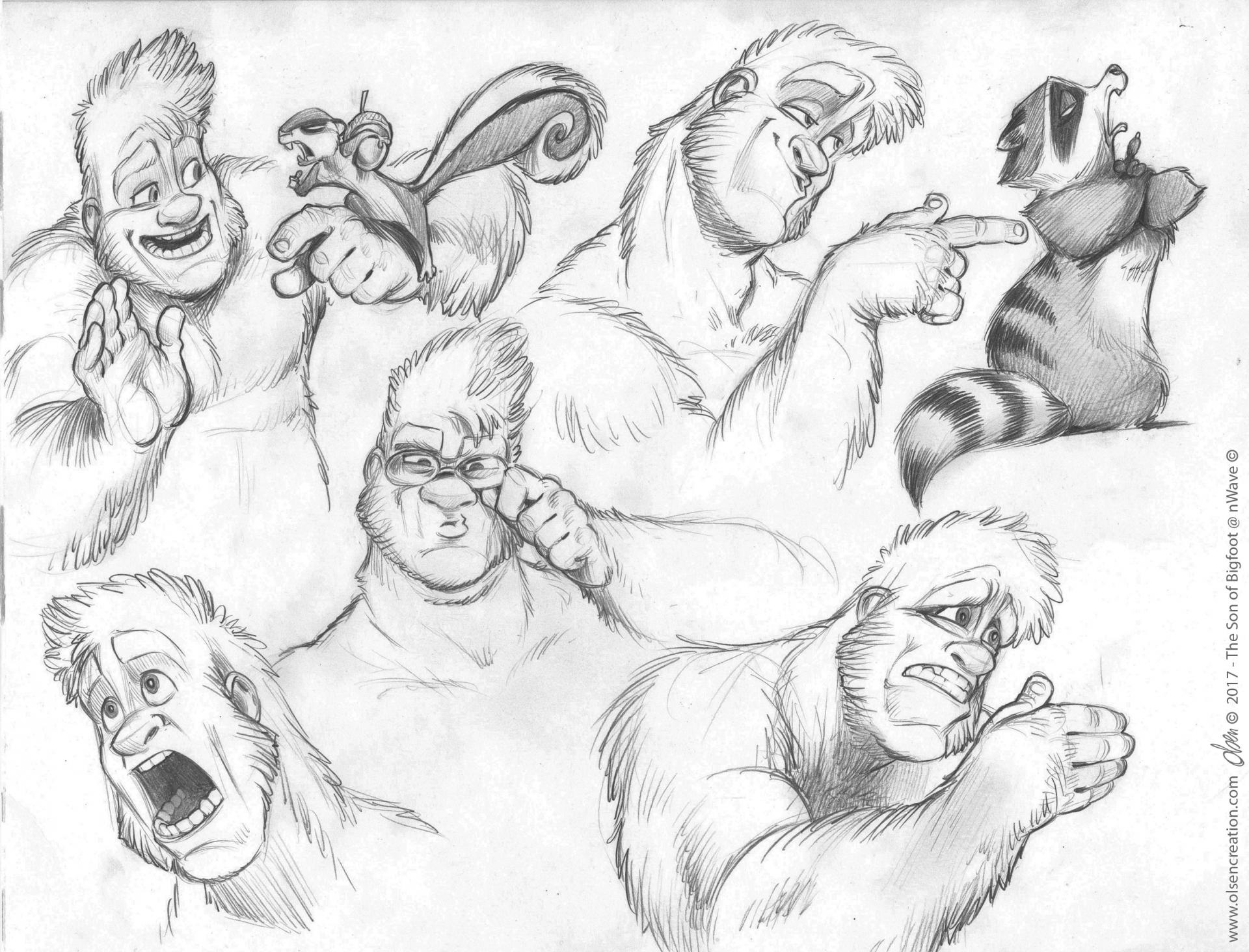 Bigfoot - essais d'expressions
