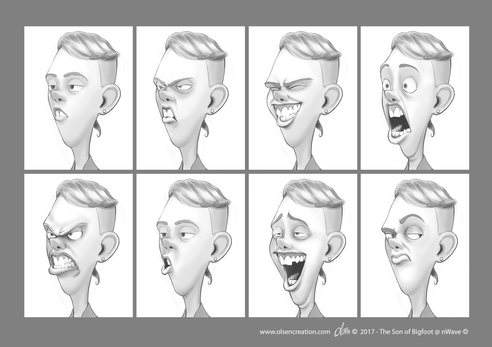 Charlie expression sheet